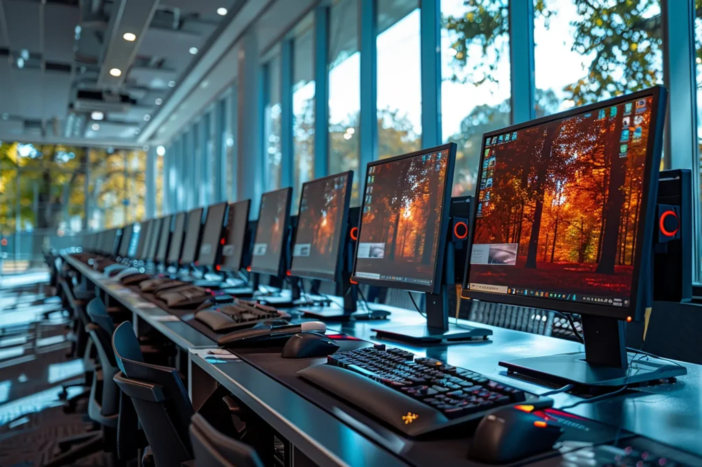 Desktop computer for office and industrial monitoring