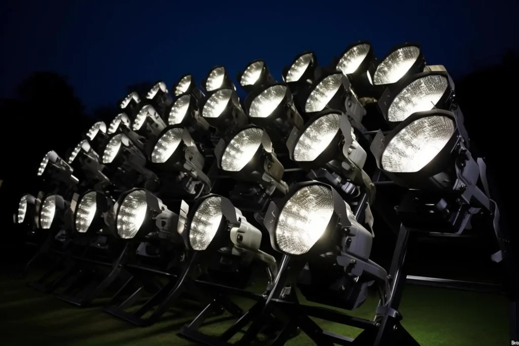 High-power LED floodlight for industrial and offshore use