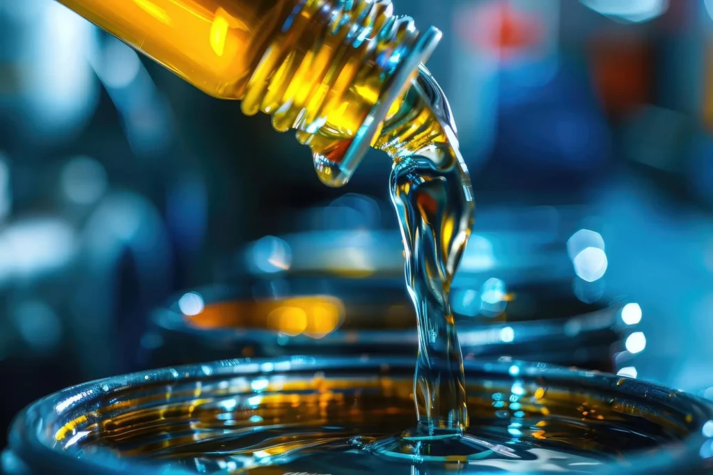 Semi-synthetic engine oils for mixed fleet operations