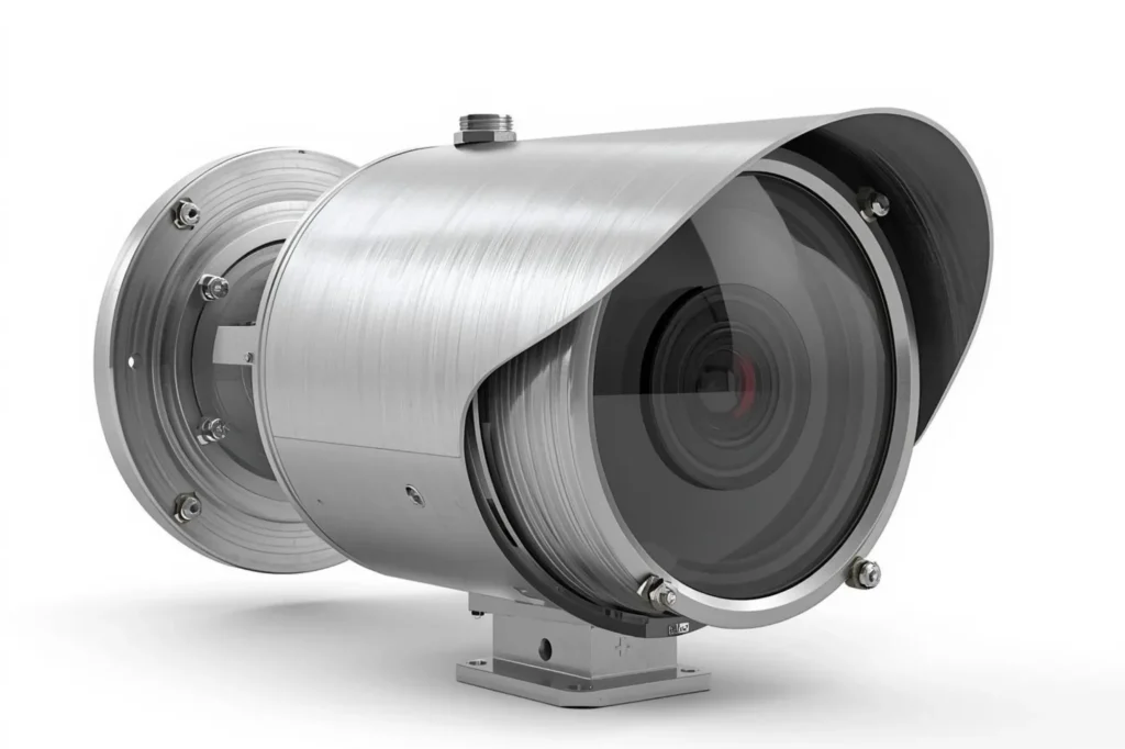 Explosion-proof CCTV camera for hazardous industrial environments