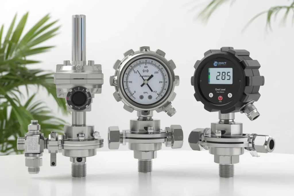 Radar level meter for oil storage tanks