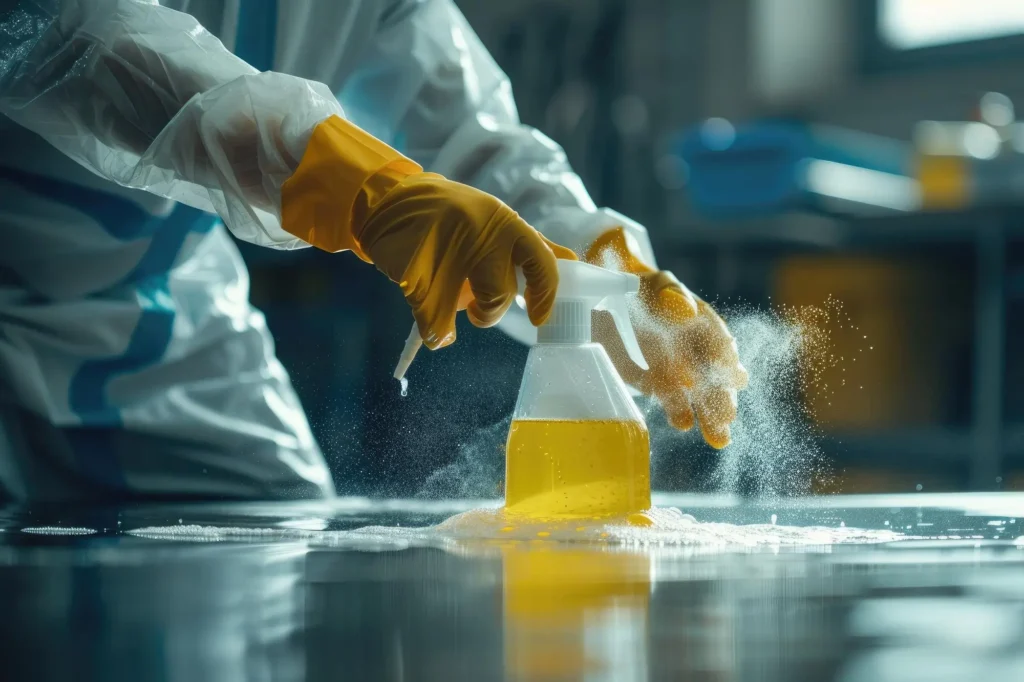 Oxidizing disinfectants for marine water systems