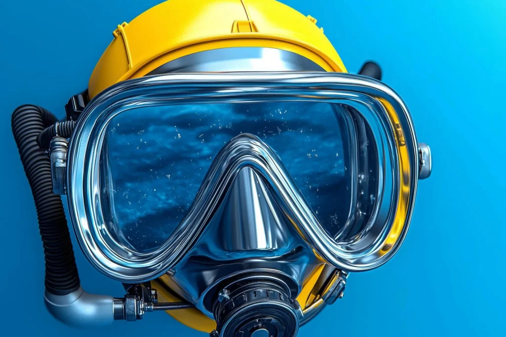 Lightweight shallow-water diving helmet polycarbonate shell