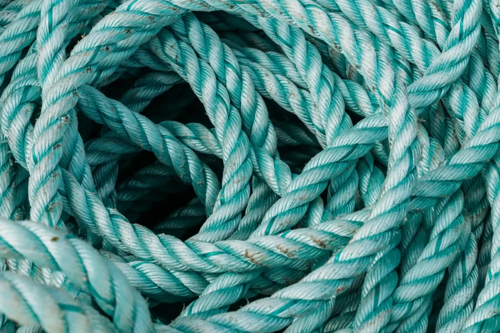 Nylon rope for marine lifting and anchoring