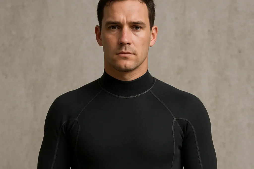Neoprene wet suit full suit for moderate water diving
